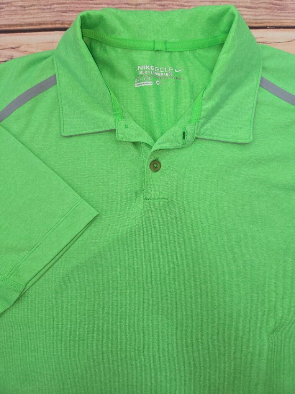 Nike Golf Tour Performance Dri-Fit Green Polo Medium